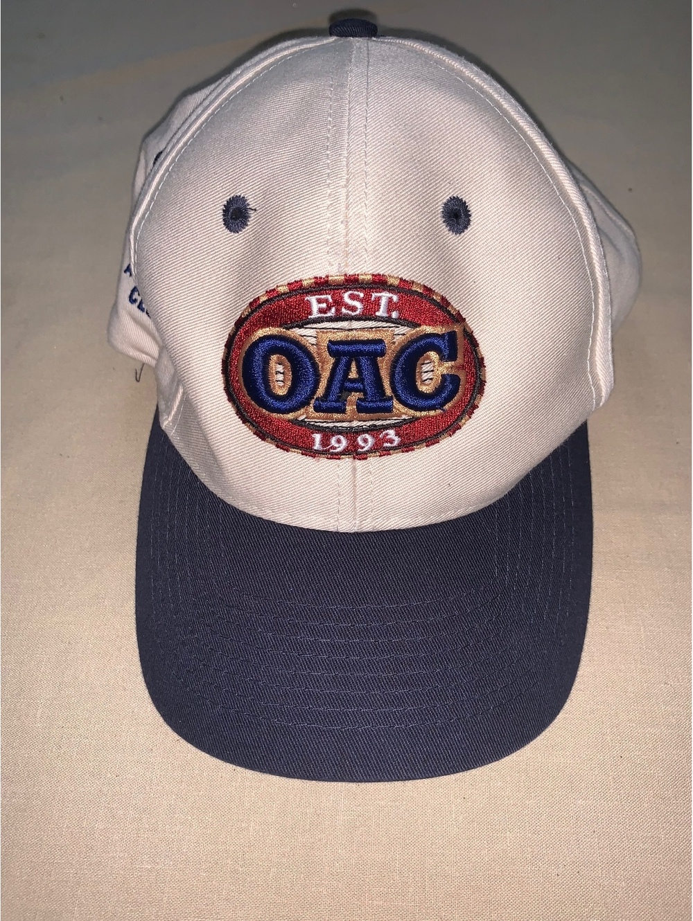 Ahead Olde Atlanta Club OAC White and Navy Cap